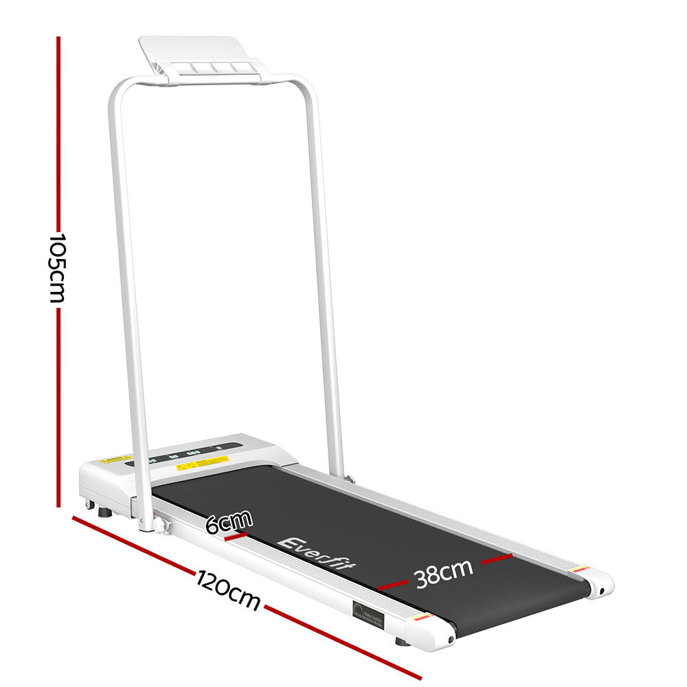 Treadmill Electric Walking Pad Home Gym Office Fitness 380mm White