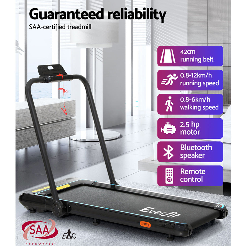 Treadmill Electric Walking Pad Home Gym Office Fitness 420mm Remote