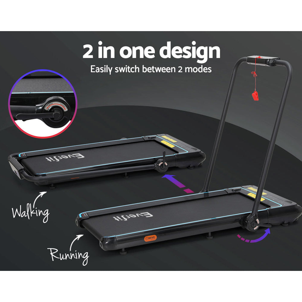 Treadmill Electric Walking Pad Home Gym Office Fitness 420mm Remote