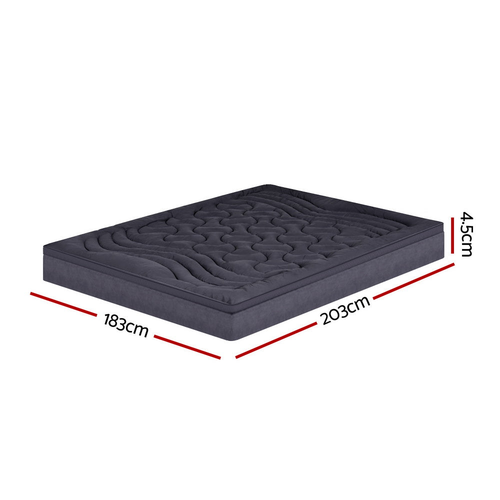 Bedding Mattress Topper Pillowtop 3-Zone King