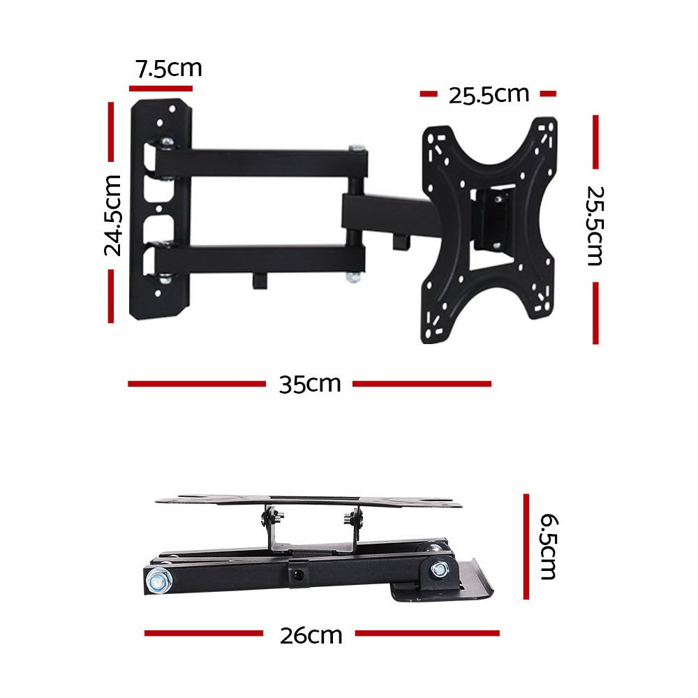 TV Wall Mount Bracket for 17"-42" LED LCD TVs Full Motion Strong Arms