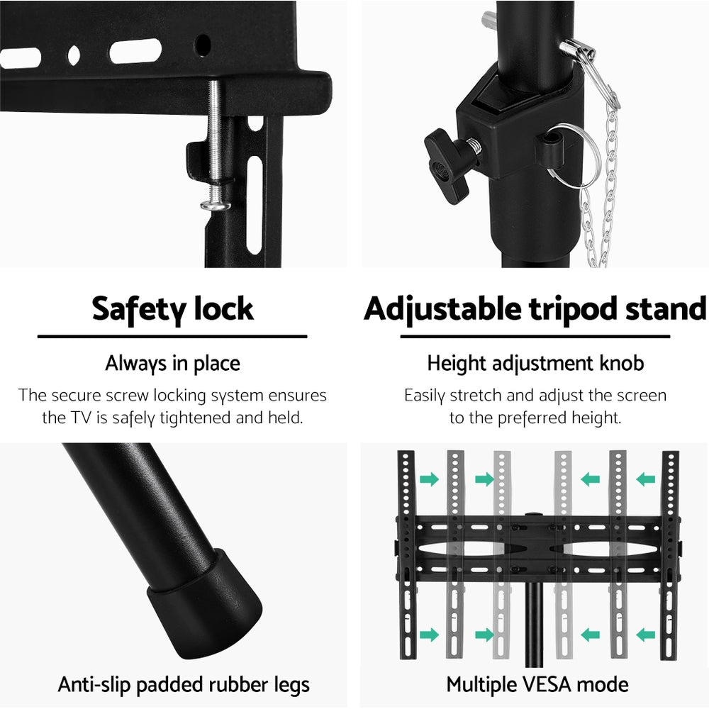 TV Stand Mount Bracket for 32"-70" LED LCD Tripod Floor Shelf Universal