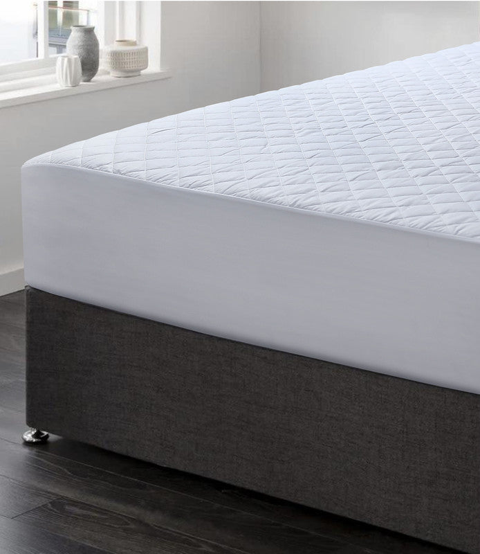 100% Cotton Quilted Fully Fitted 50cm Deep Double Size Waterproof Mattress Protector