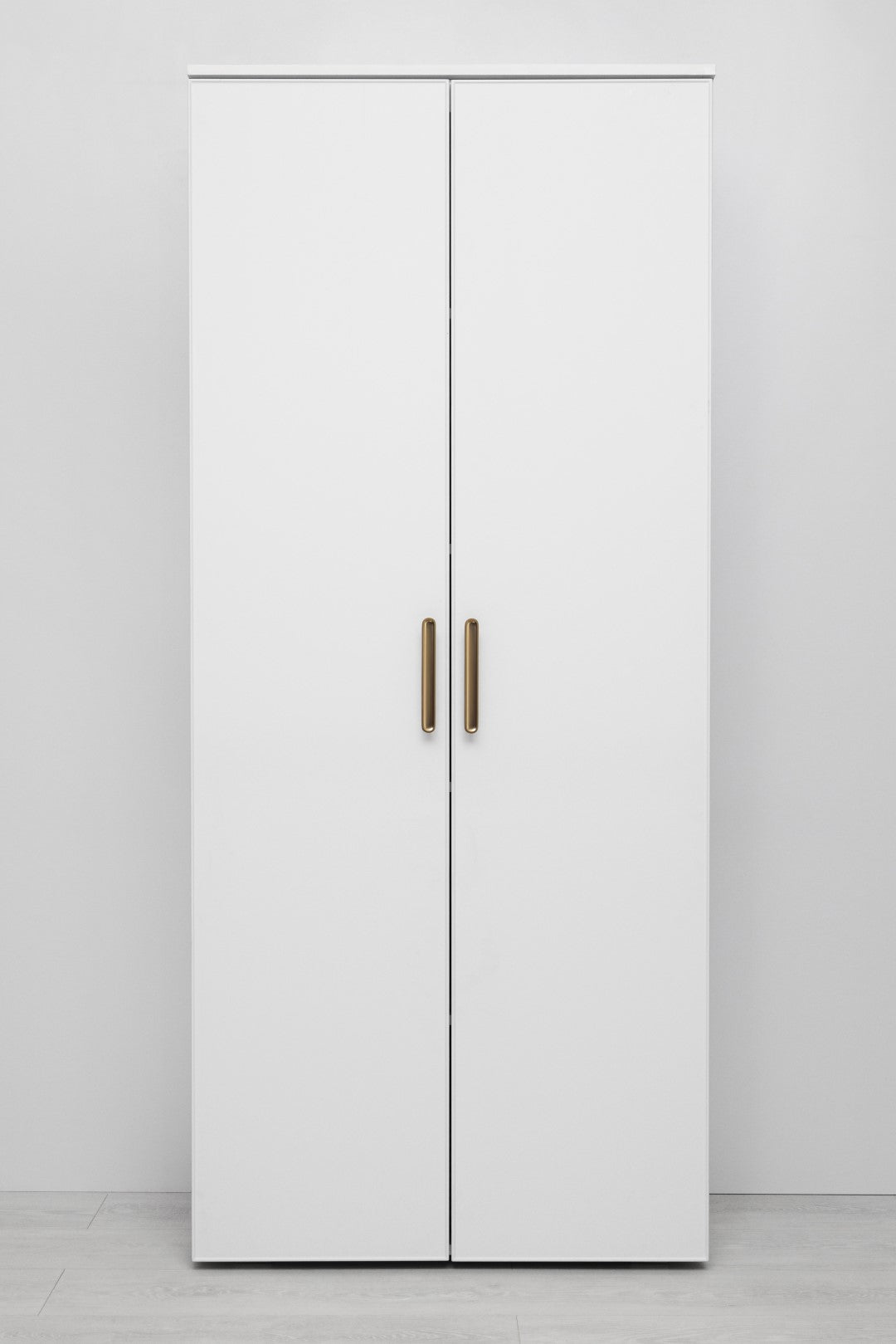 STOCKHOLM UNIVERSAL STORAGE CUPBOARD - SLIM SHAKER PANEL - DECO GOLD HANDLE