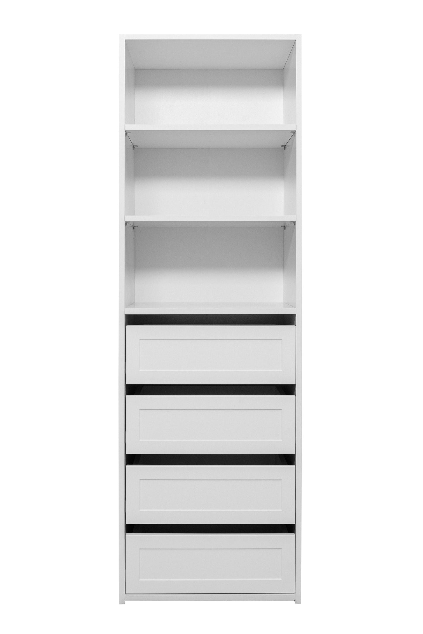 GENEVA THREE SHELF/FOUR DRAWER BUILT IN WARDROBE - HAMPTONS