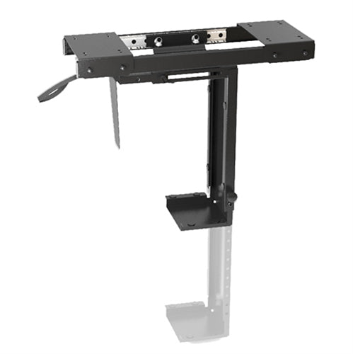 BRATECK Adjustable Under-Desk ATX Case Mount with Sliding track, Up to 10kg,360¬∞ Swivel