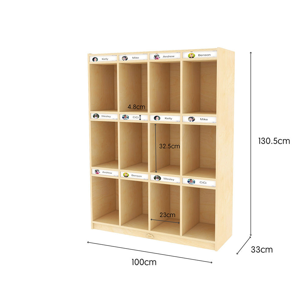 Bag Locker Storage Cabinet 12 Cubbies - Jooyes