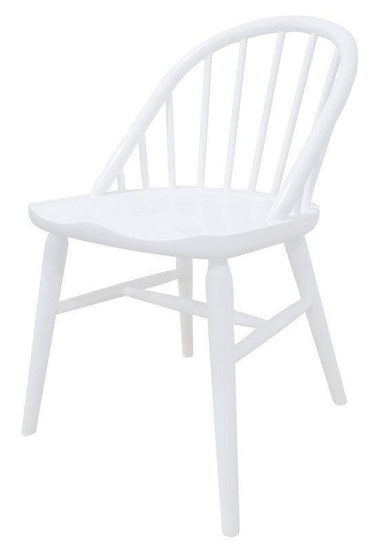 Vera Solid Oak Dining Chair - Set of 2 (White)