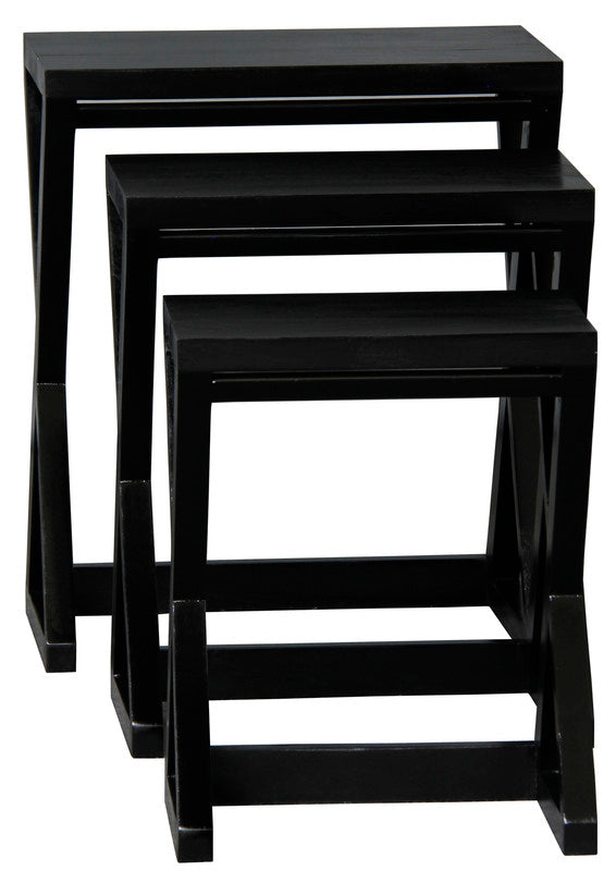 Manhattan Nest of Tables - Set of 3 (Black)