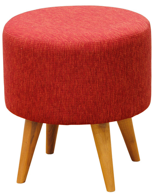 Manhattan Round Ottoman (Cherry Red)