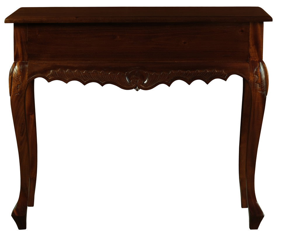 Sierra Carved 1 Drawer Sofa Table (Mahogany)