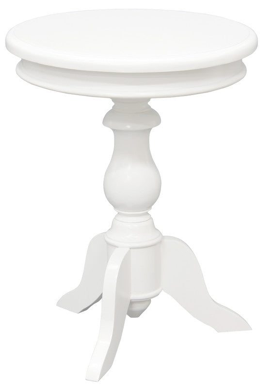 Milano Round Wine Table (White)