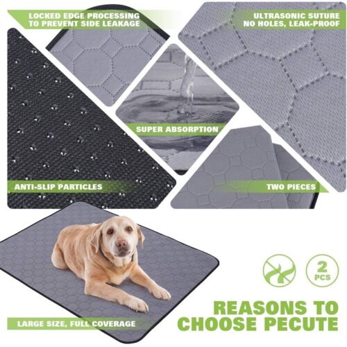 70X50cm Washable Pet Dog Pee Pad Reusable Cat Puppy Training Wee Absorbent Mat Pads Bed