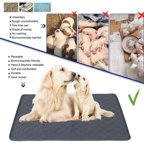 70X50cm Washable Pet Dog Pee Pad Reusable Cat Puppy Training Wee Absorbent Mat Pads Bed