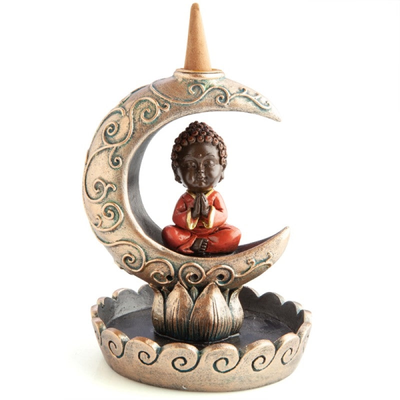 Baby Buddha Moon Backflow Incense Burner