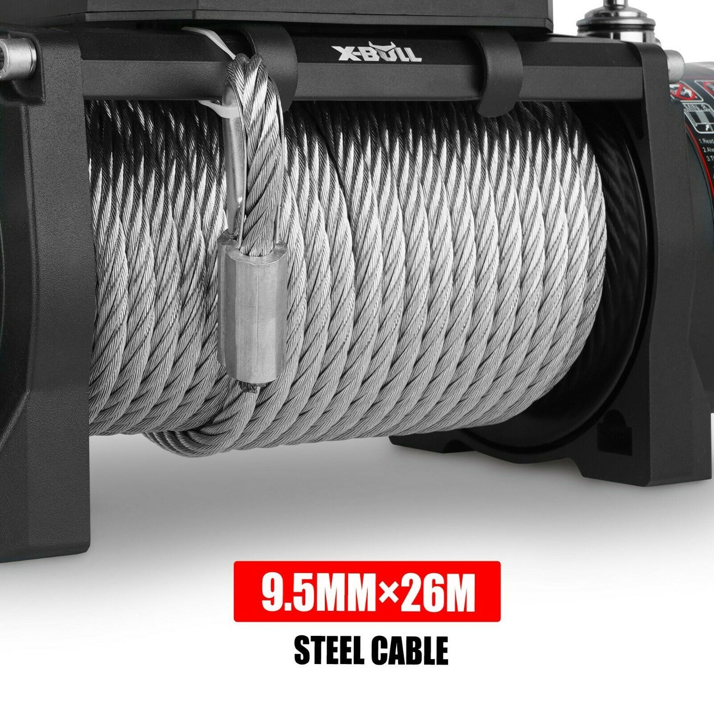 Winch 12000LBS/5454KGS Steel Cable 12V Wireless Remote Offroad