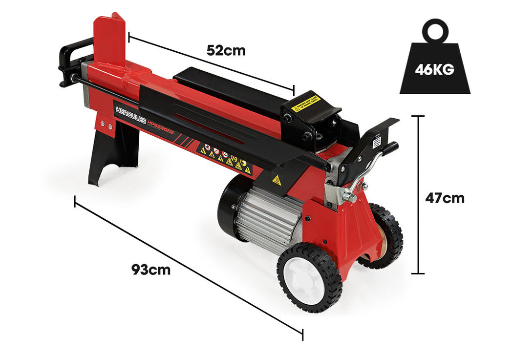 Baumr-AG 9 Ton Electric Log Splitter 9T Wood Cutter Hydraulic Fire Wood Block Axe Small Machine