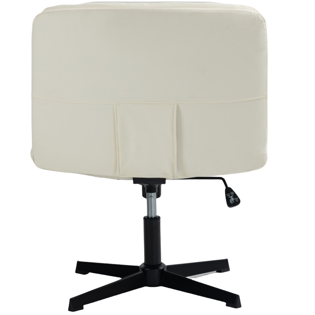 Faux Leather Home Office Chair -Beige