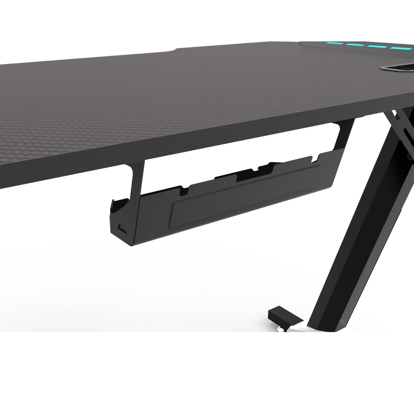 RGB Gaming Desk Z Shape Black 100cm