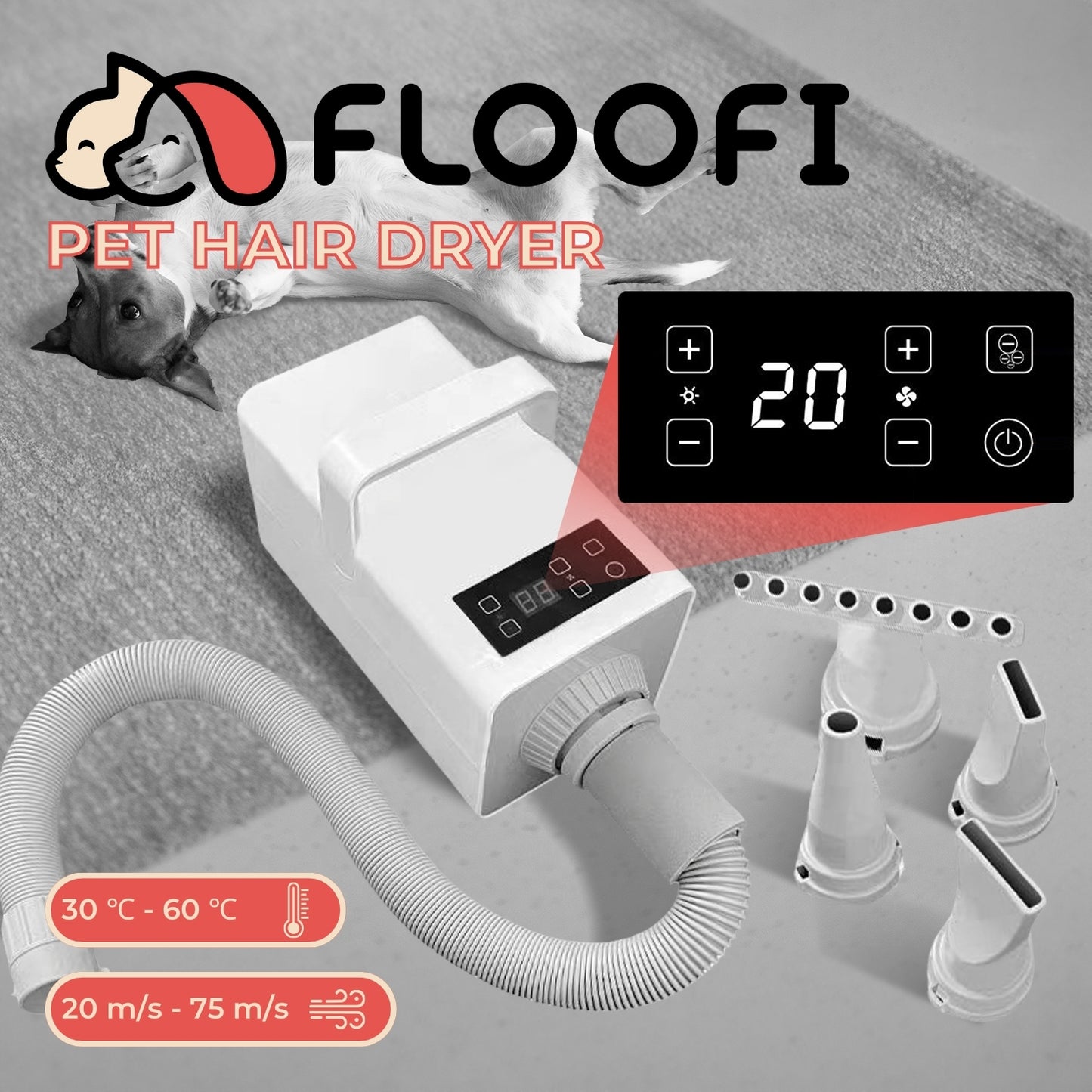 Pet Hair Dryer (White)