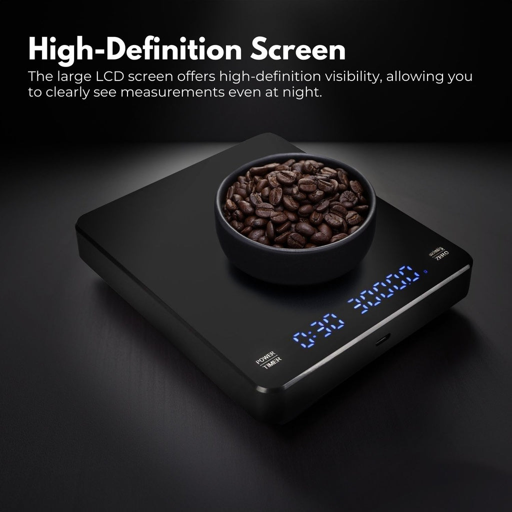 Miraklass 3kg Rechargeable Digital LCD Kitchen Coffee Scale