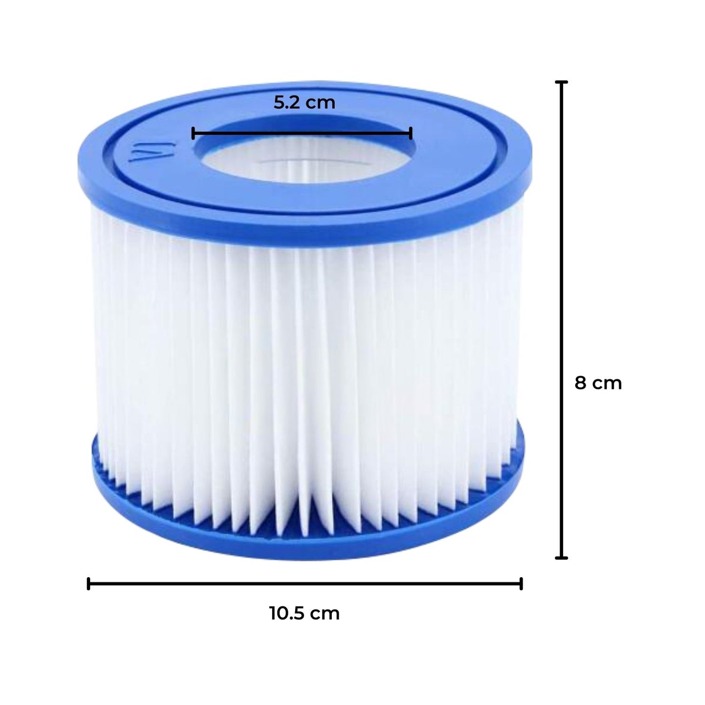 8 Pack Hot Tub Spa Filter Replacement Cartridge Size ? (Blue and White)