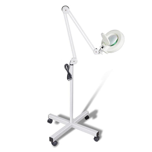 5x Magnifying Lamp Fluorescent Salon Light Glass Beauty Floor Stand Magnifier