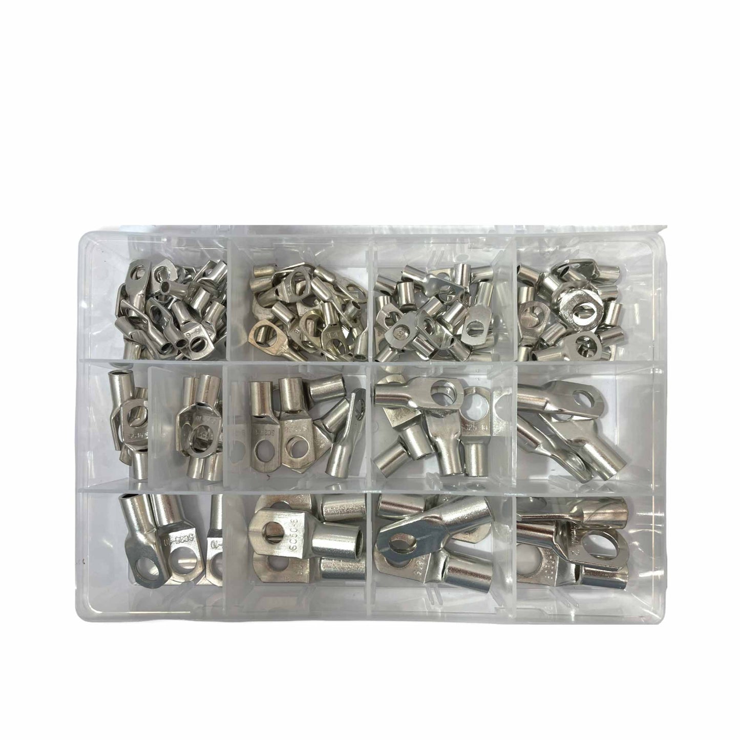 120 Pcs Copper Cable Lugs Electrical Battery Ring Terminal Connectors SC6-SC50