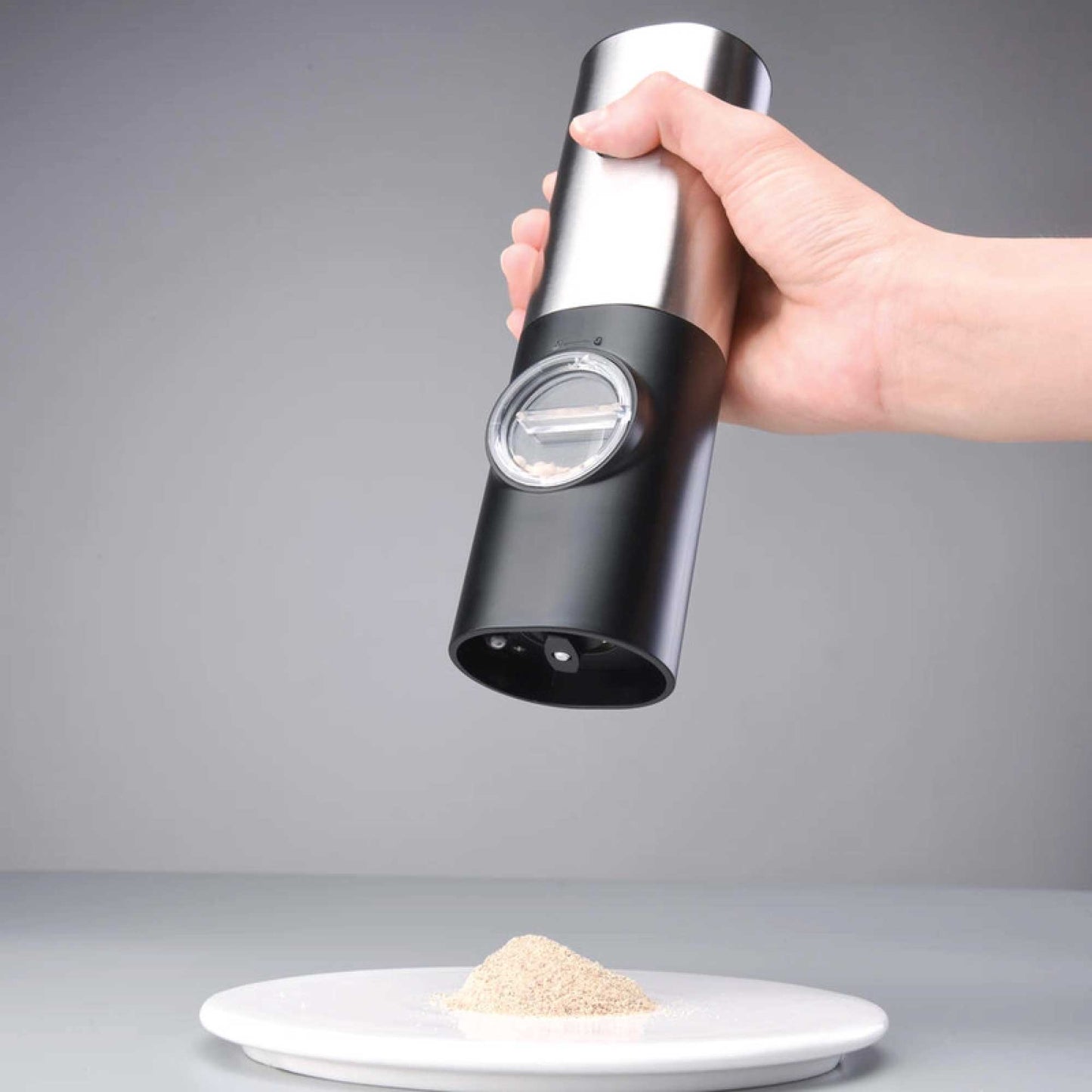 HomeMyGarden Salt and Pepper Grinder - 70ml One Press Battery Operated Shaker Mill