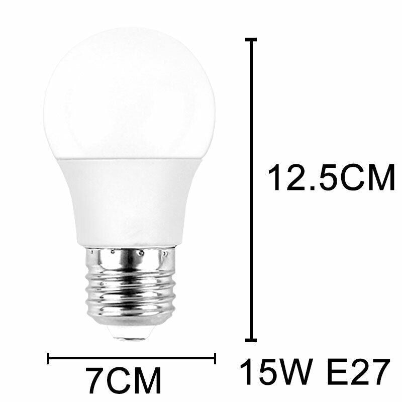 10 PCS 220V 15W  NEW LED Radar Sensor Motion Bulb E27 B22 Smart Security Light Lamp Globe Bulb