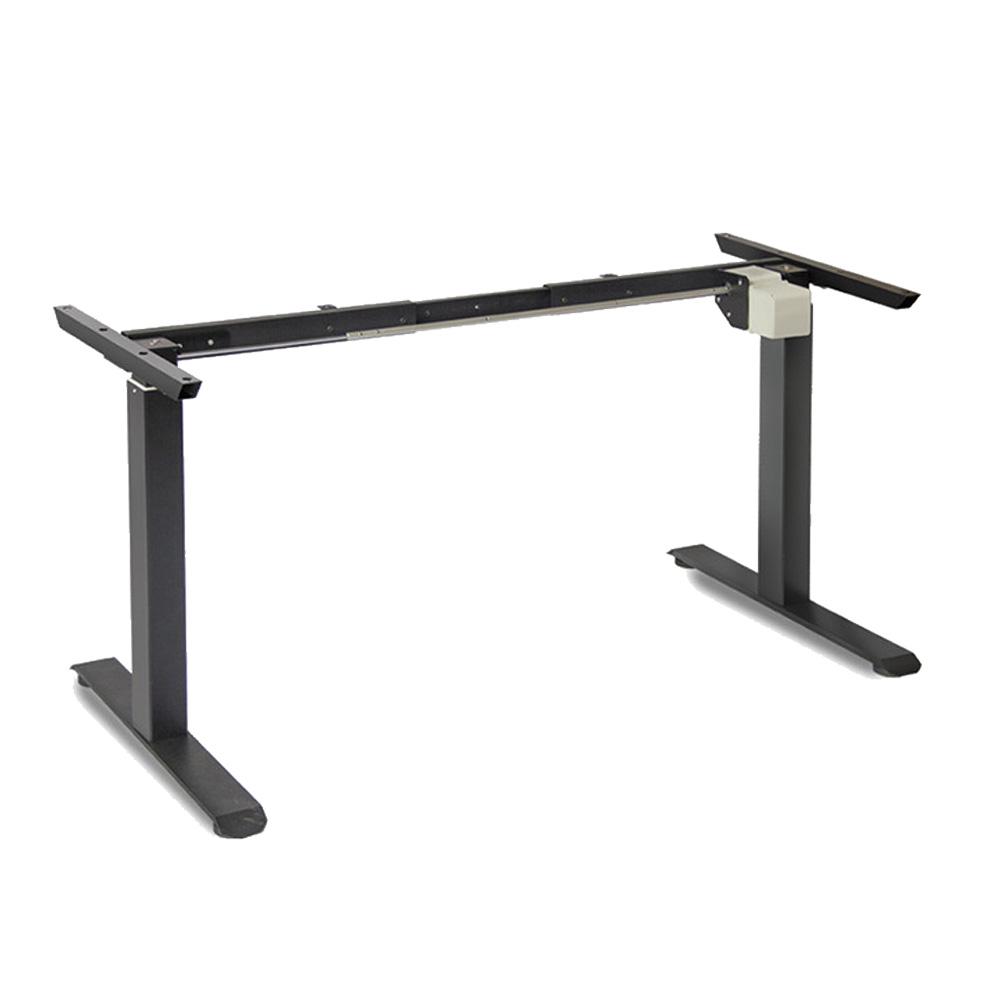 120cm Standing Desk Height Adjustable Sit Grey Stand Motorised Dual Motors Frame White Top