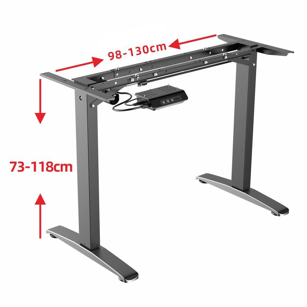 Gaming Standing Desk Home Office Lift Adjustable Sit-to-Stand Motorized - 1160