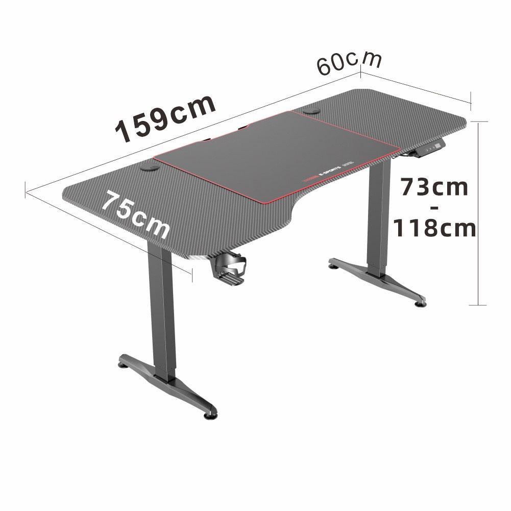 Gaming Standing Desk Home Office Lift Electric Height Adjustable Sit To Stand Motorized Standing Desk 1460