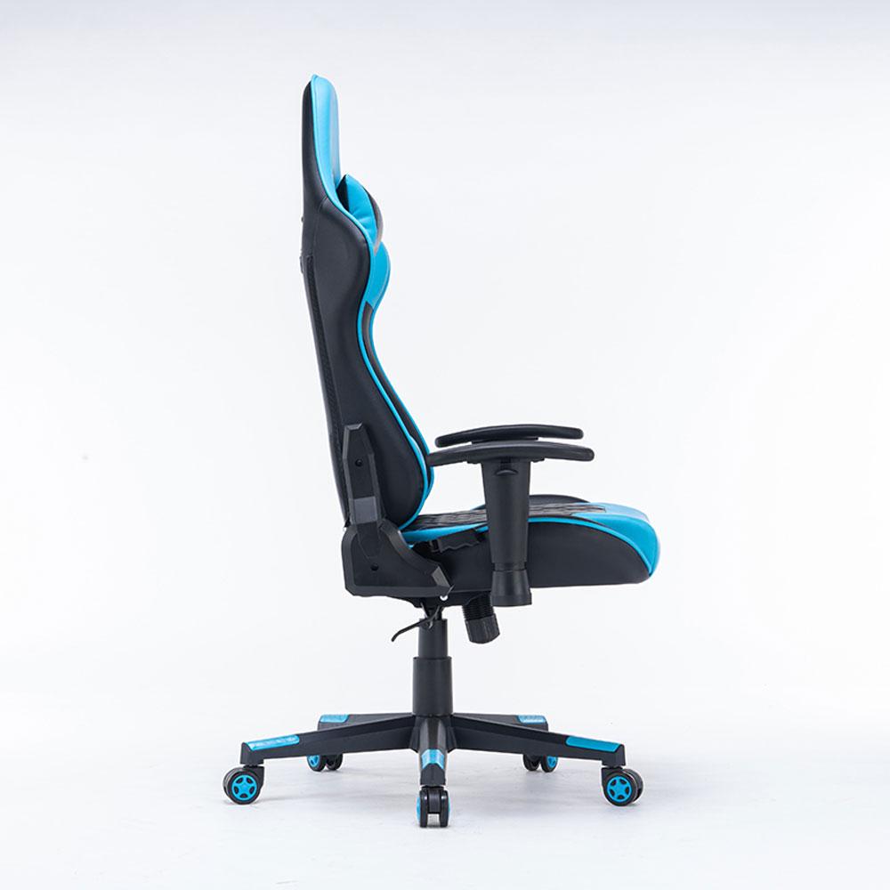 Gaming Chair Ergonomic Racing chair 165¬∞ Reclining Gaming Seat 3D Armrest Footrest Black White