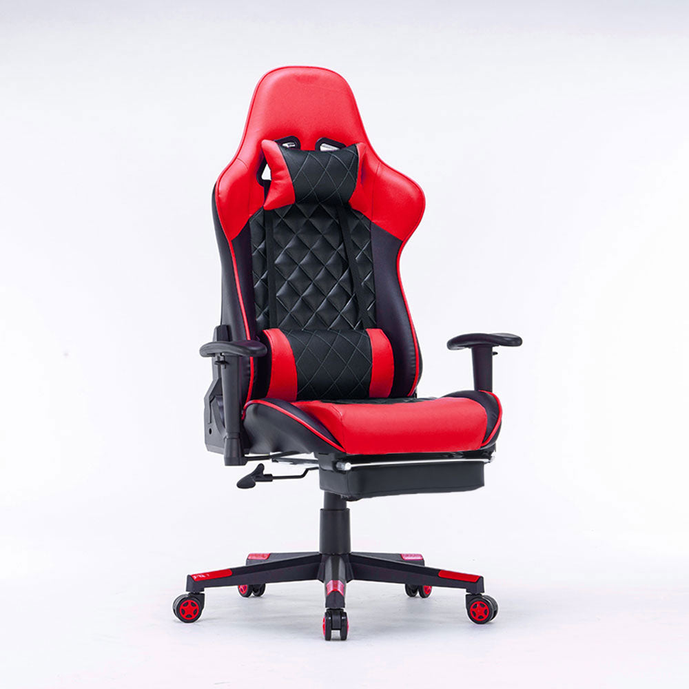 Gaming Chair Ergonomic Racing chair 165¬∞ Reclining Gaming Seat 3D Armrest Footrest Black White