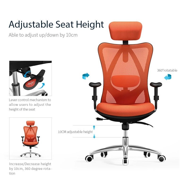 Sihoo M18 Ergonomic Office Chair, Computer Chair Desk Chair High Back Chair Breathable,3D Armrest and Lumbar Support