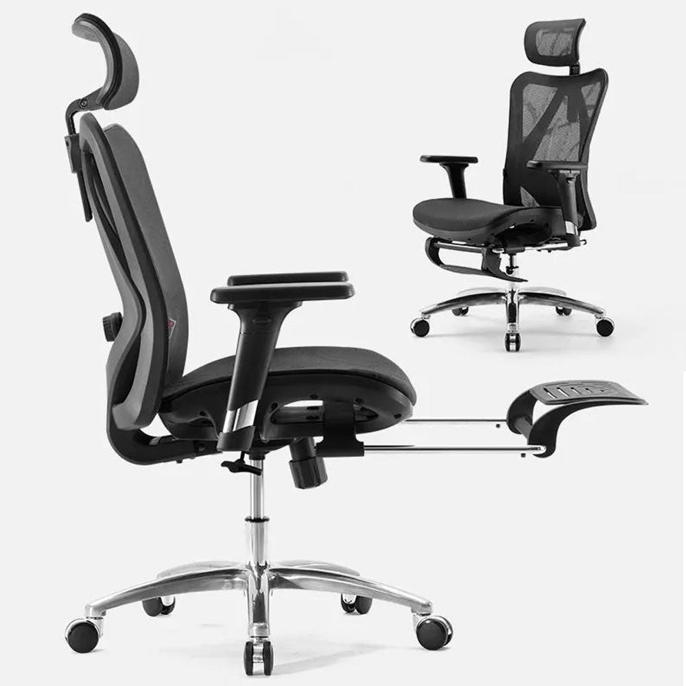 Sihoo M57 Ergonomic Office Chair, Computer Chair Desk Chair High Back Chair Breathable,3D Armrest and Lumbar Support Grey without Footrest