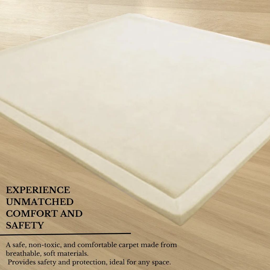 Soft Touch Ultra Plush Memory Foam Tatami Soft Ivory Mat - 150 x 200 CM