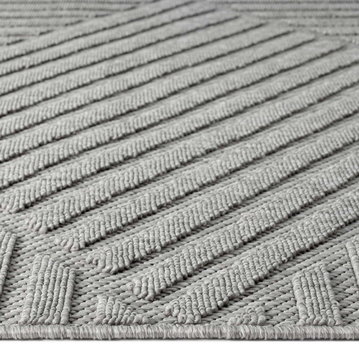 Outdoor Rug - Light Grey - 120x170