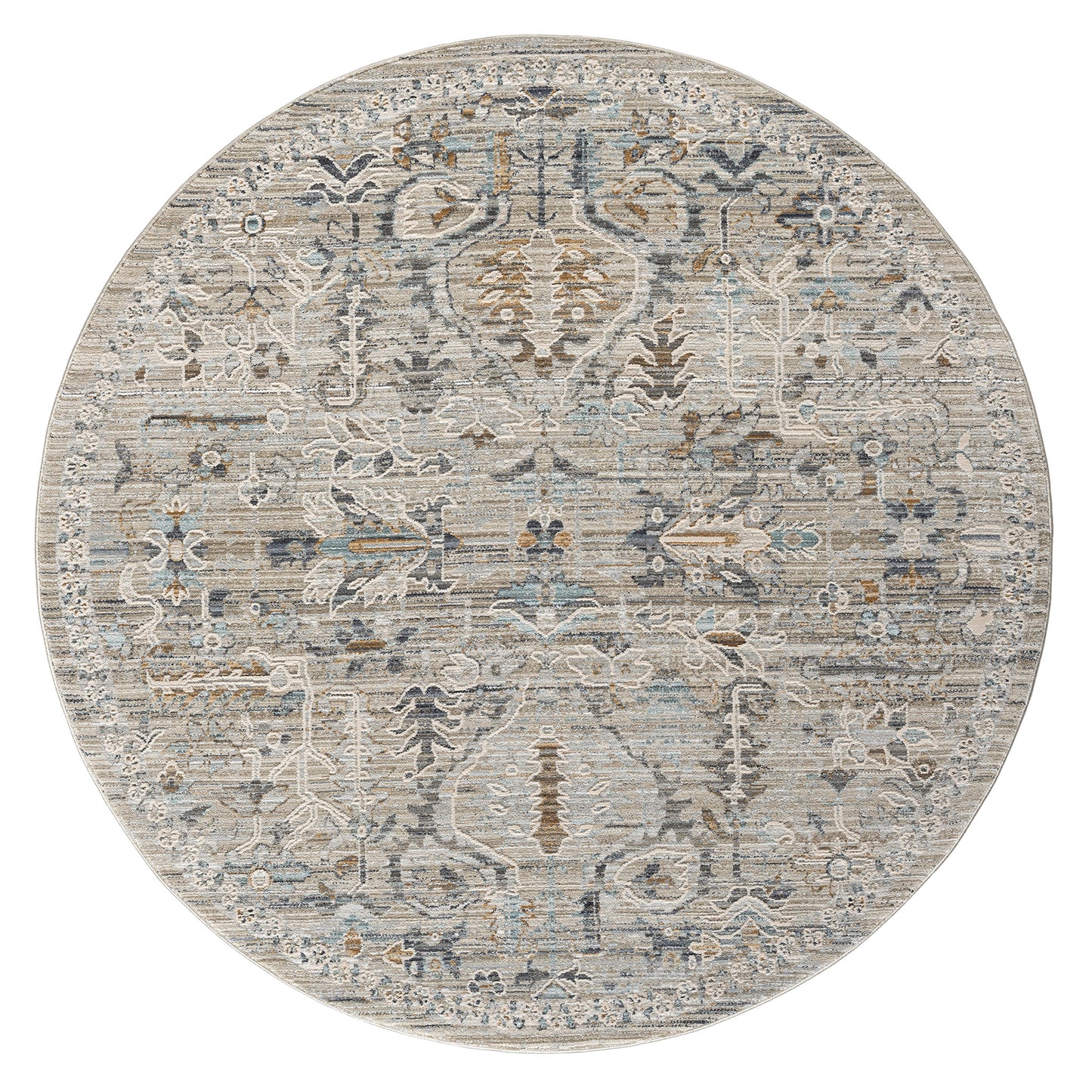 Aubre Contemporary Area Rug - Taupe - 160x160