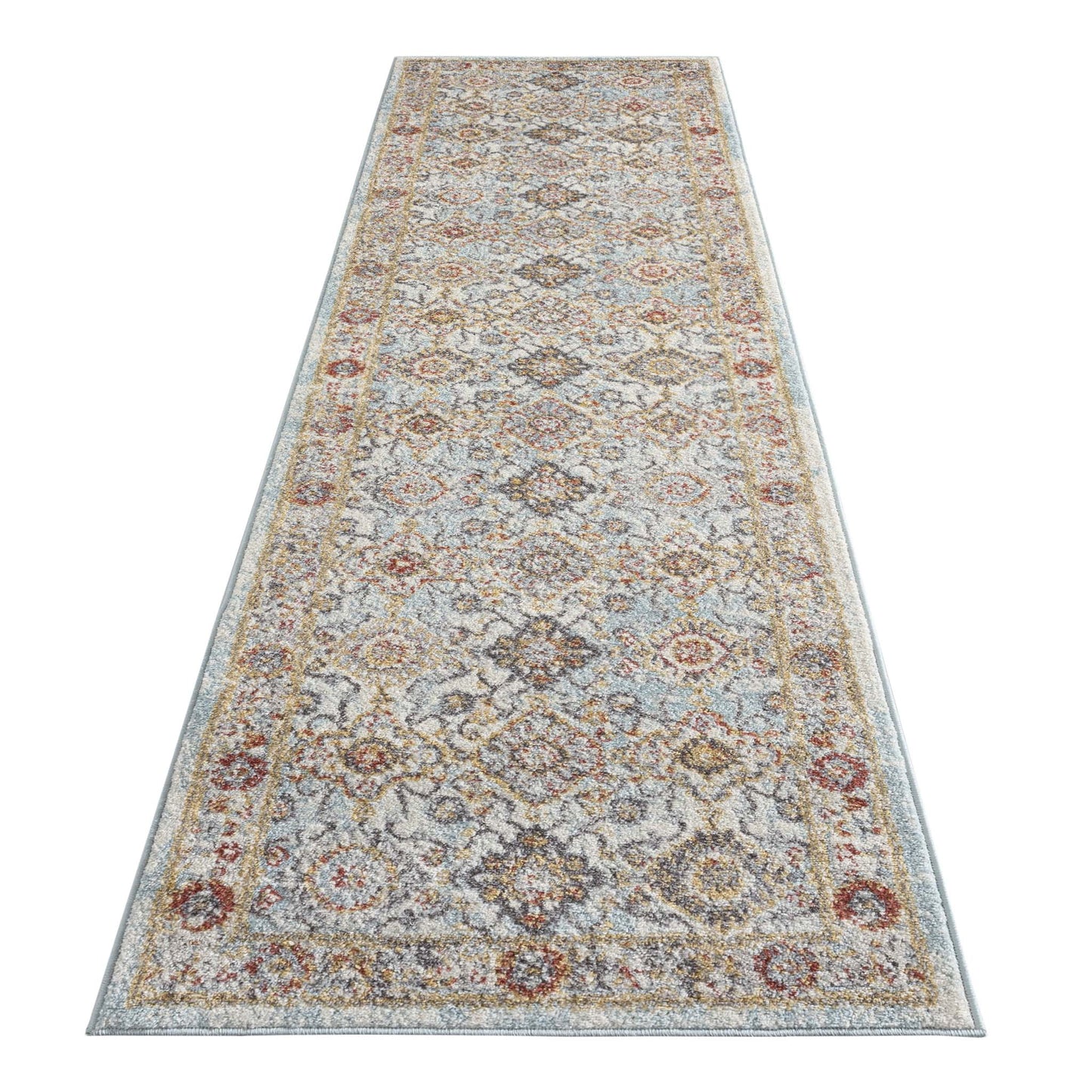 Asher Country Rug - Blue - 200x290