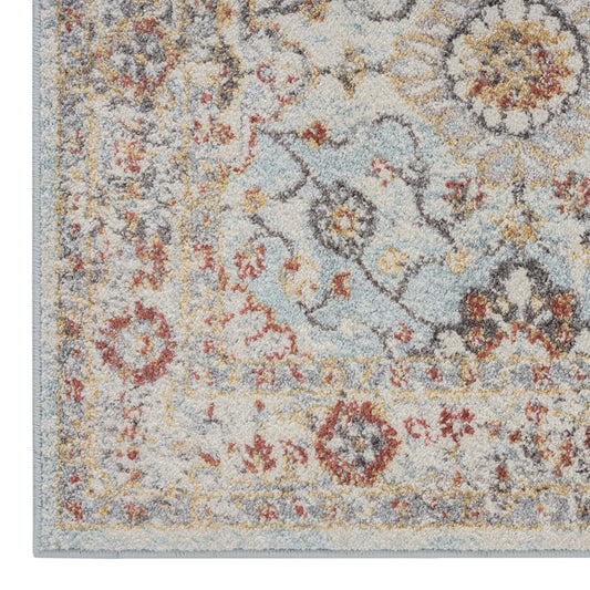 Asher Country Rug - Blue - 240x330