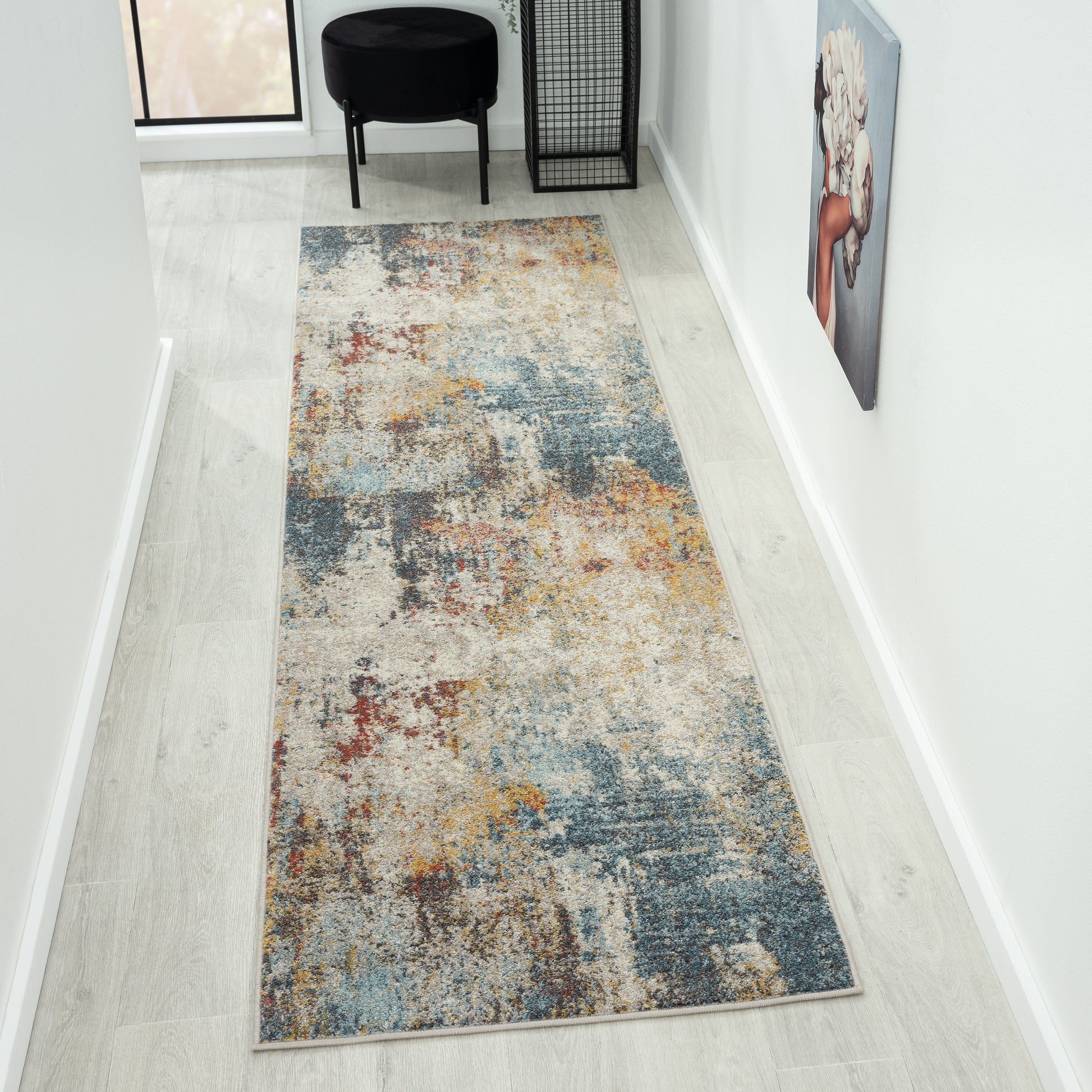 Oriental Multi Hues Rug - Multi - 80x300