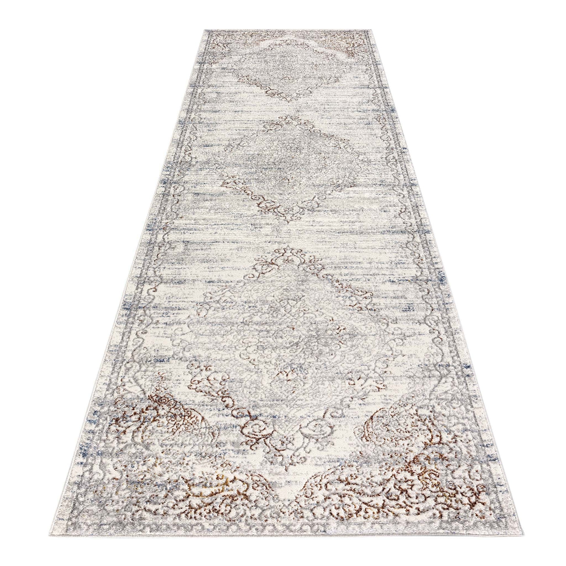 Luxe Vintage Textured Rug - Cream - 80x300