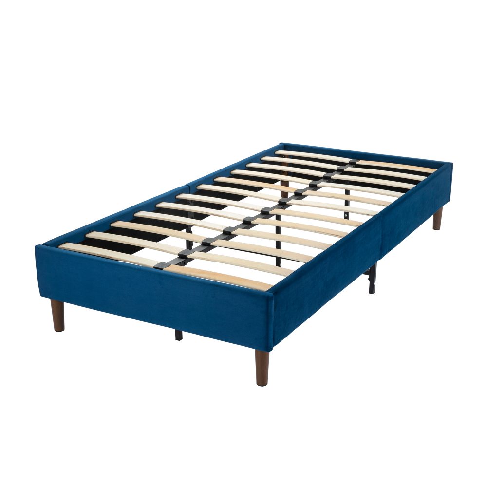 Velvet Blue Bed Frame ‚Äì Double