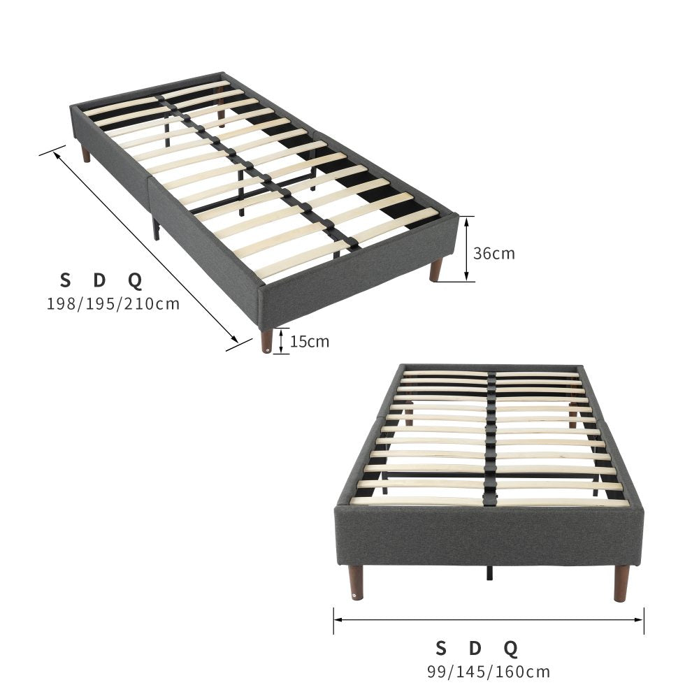 Velvet Blue Bed Frame ‚Äì Single