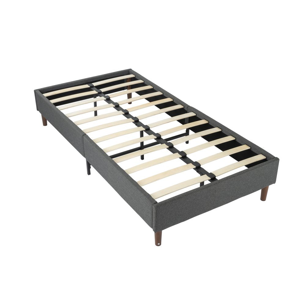 Bed Frame Mattress Foundation (Dark Grey) ‚Äì Queen