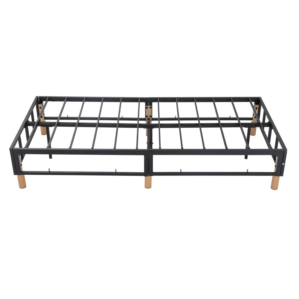 Metal Bed Frame Mattress Foundation Blue ‚Äì Double