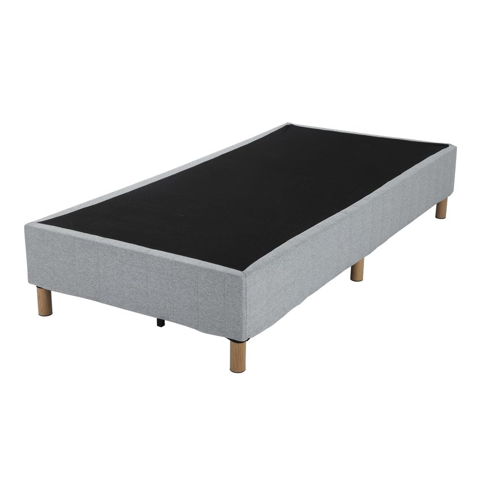 Metal Bedframe Mattress Foundation (Light Grey) ‚Äì Double