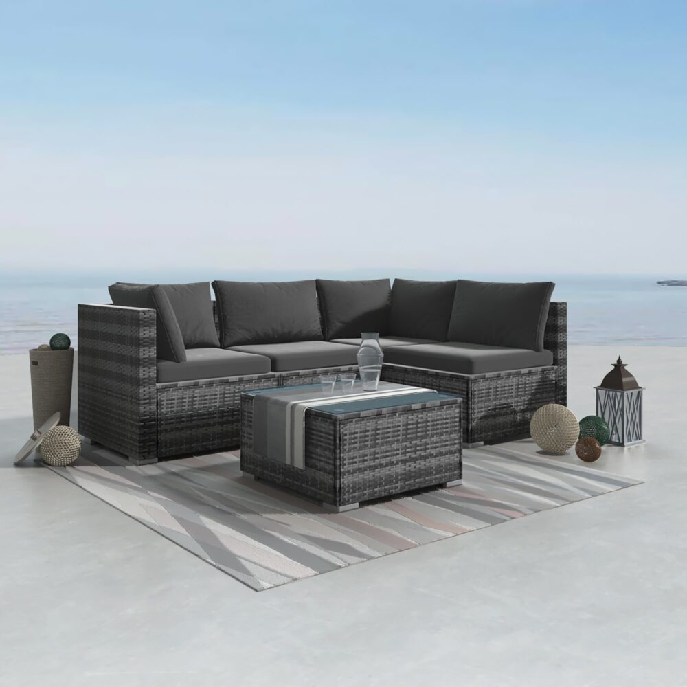 Outdoor Modular Lounge Sofa -Grey